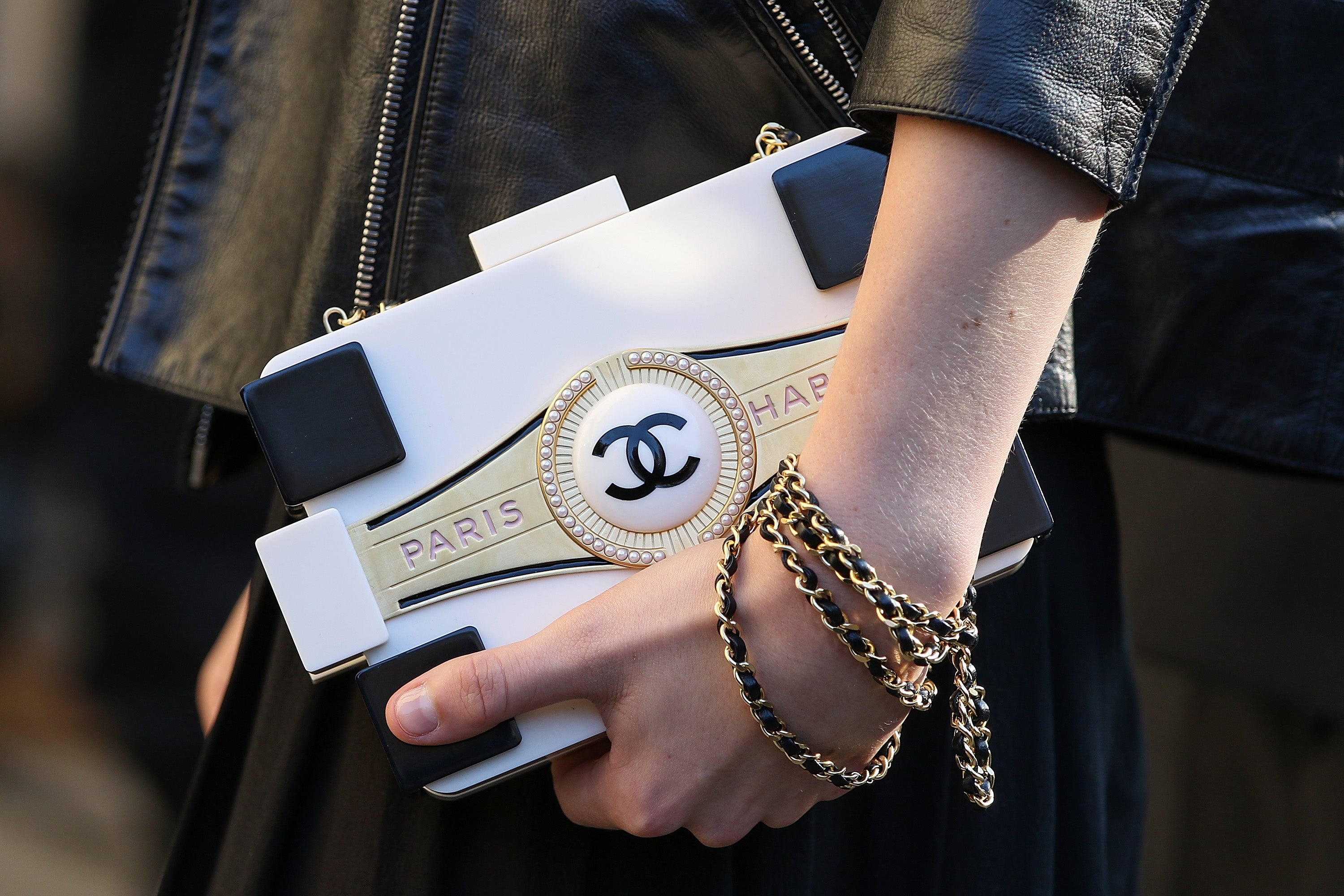 Handbags and the history behind them.: Chanel Lego clutch
