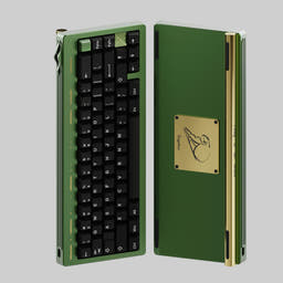 Sisyphus65 Mechanical Keyboard Kit as variant: Sisyphus65 / Flat strip / Forest Green / PVD Gold/PVD Gold