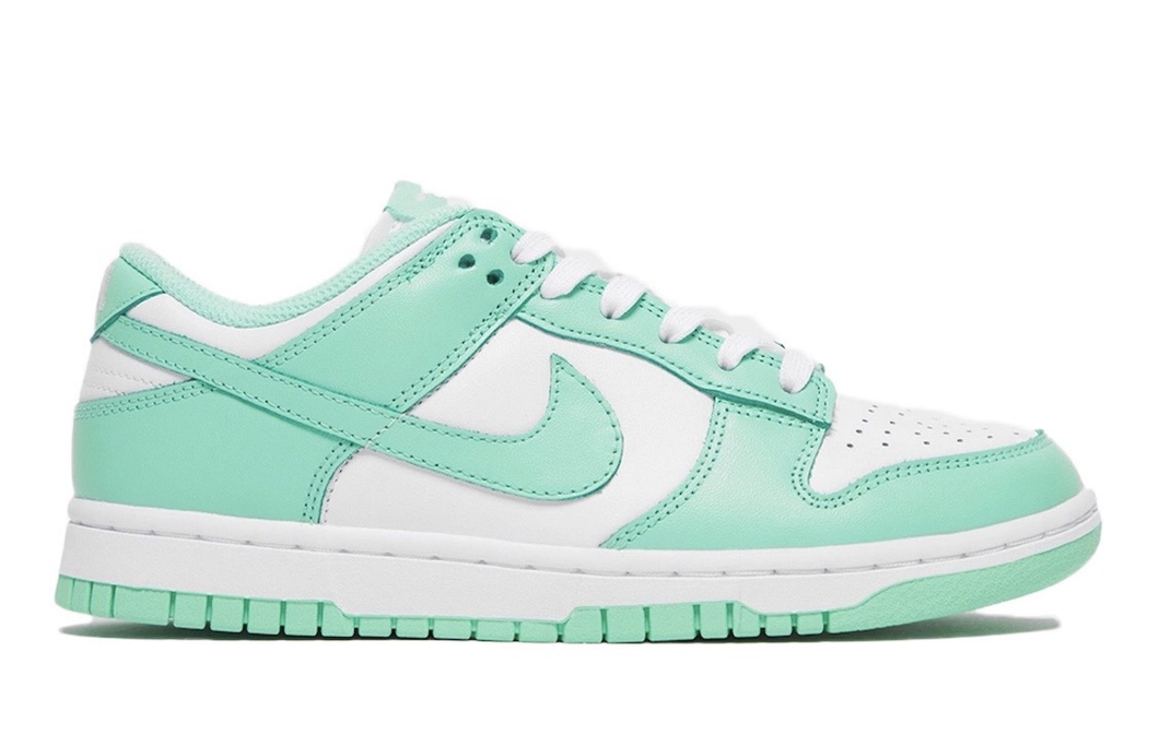 nike dunk green glow men