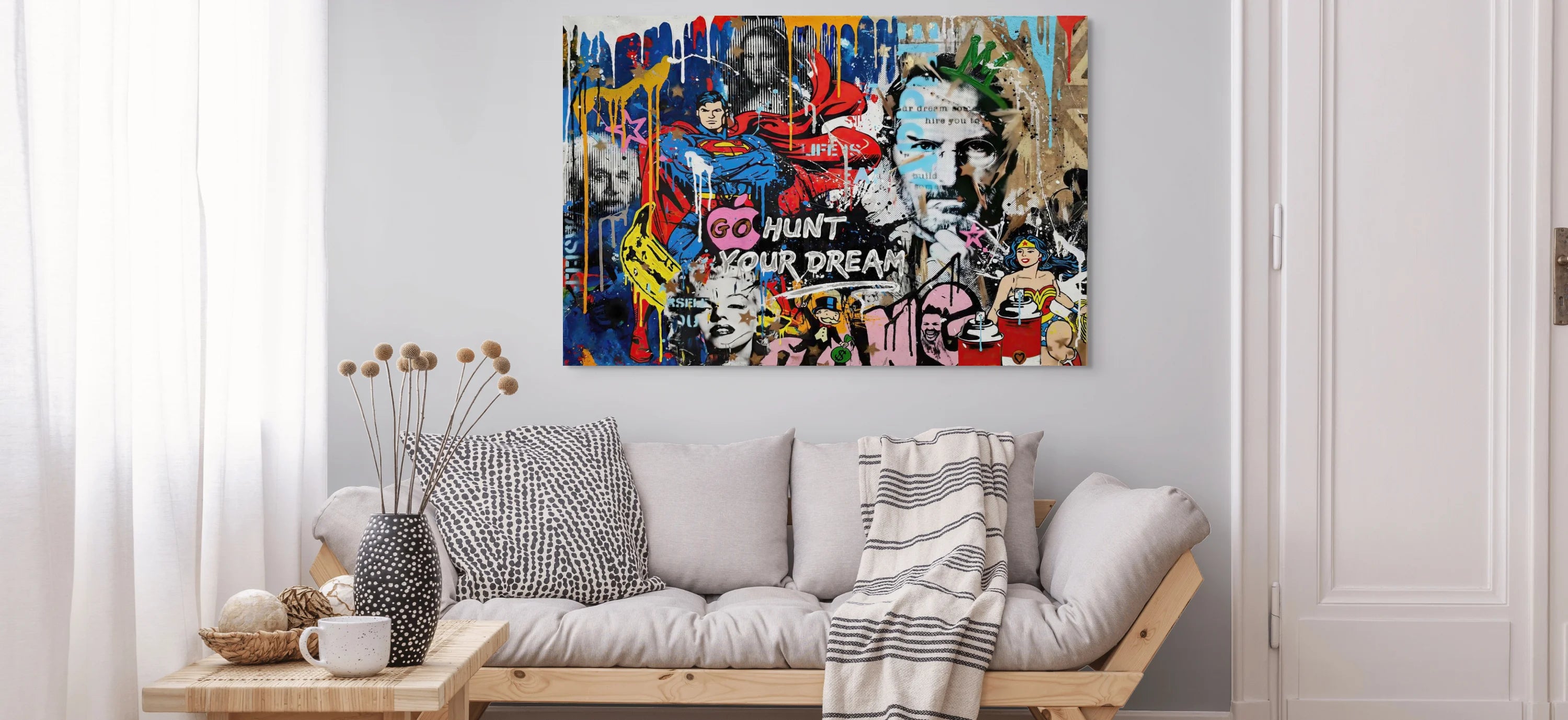 Tableau Street Art Graffiti Chez Montableaudeco