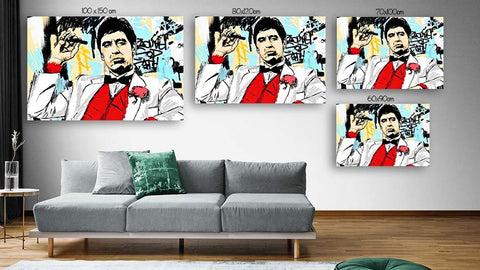 Tableau Scarface Al Pacino Street Art