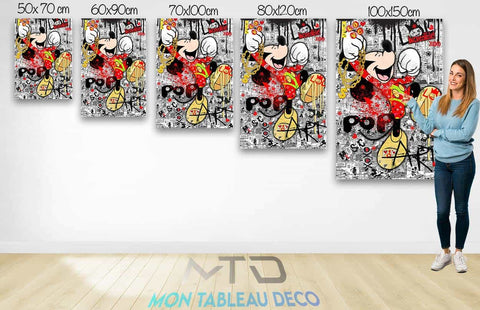 Tableau Street Art Mickey Pop