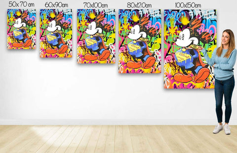 Tableau Street Art Super Mickey