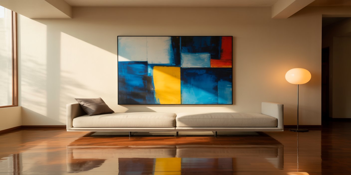 tableau abstrait chez montableaudeco
