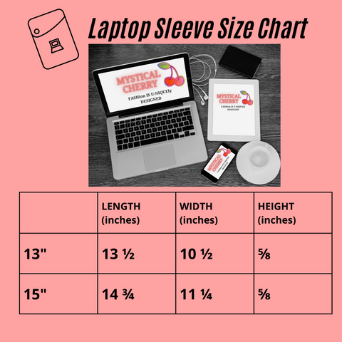 size chart for laptop sleeves - Mysticalcherry.com