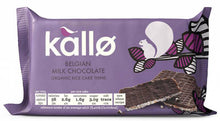 Load image into Gallery viewer, Kallo Rice Cake Thins - Belgian Milk Chocolate 100g
