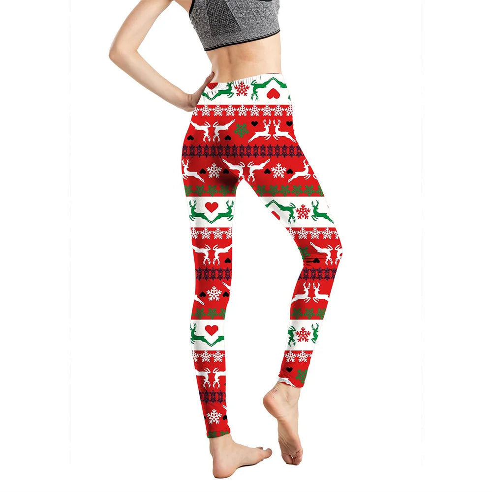 JingleJog: Women's Holiday Party Fitness Leggings