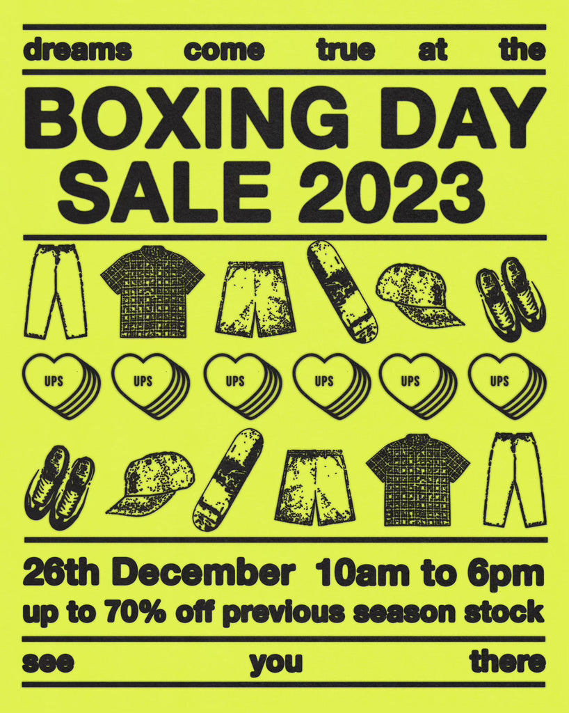 U.P.S. boxing day sale 2023 poster