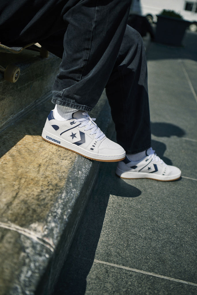 converse cons as-one white navy