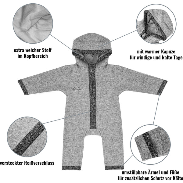 Wollwalk Overall Walkoverall für Kinder und Babys