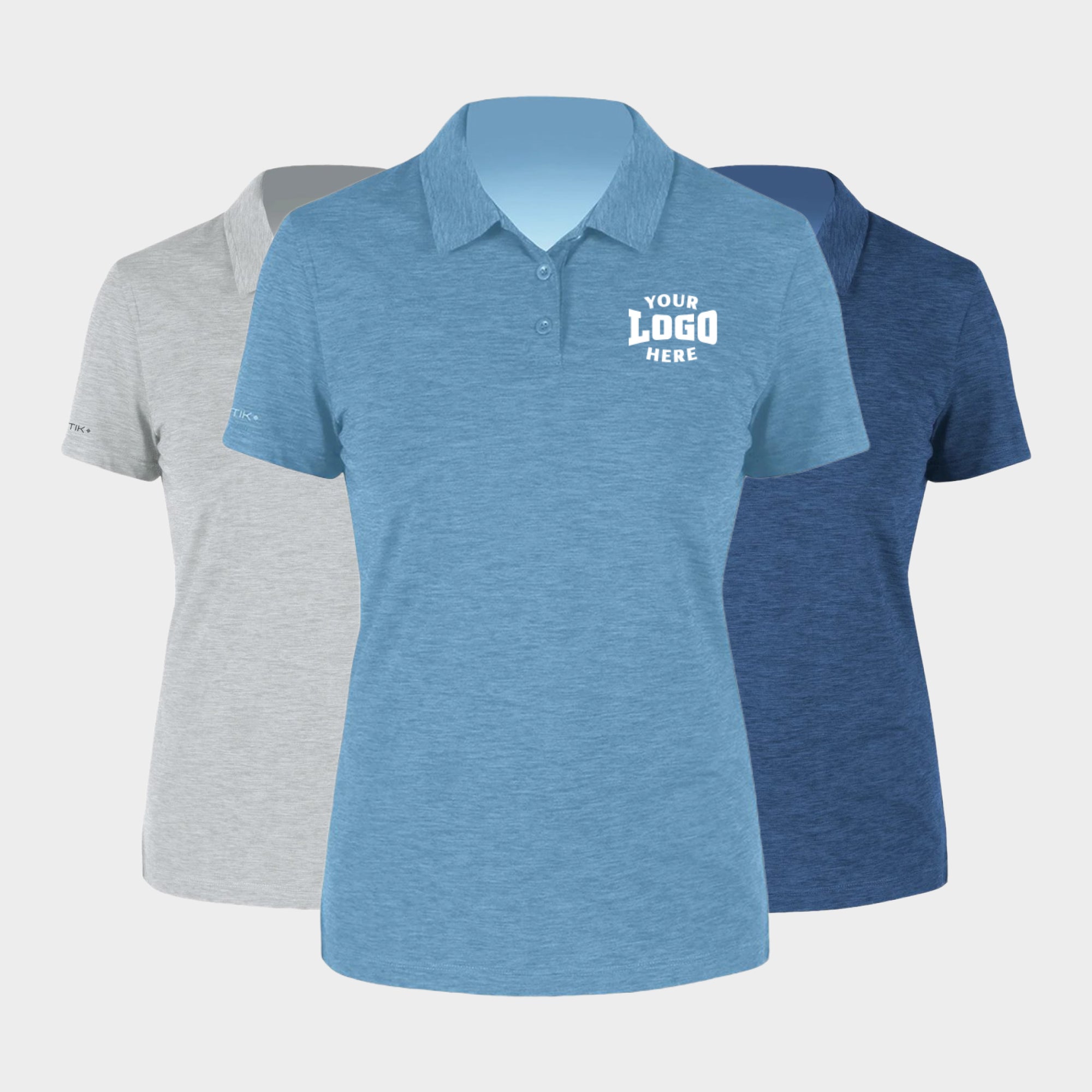 Custom T-Shirt Women's Breeze Tech Polo WPBRZS1 - ANETIK