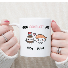 You Complete Me with Custom Name Coffee Mug