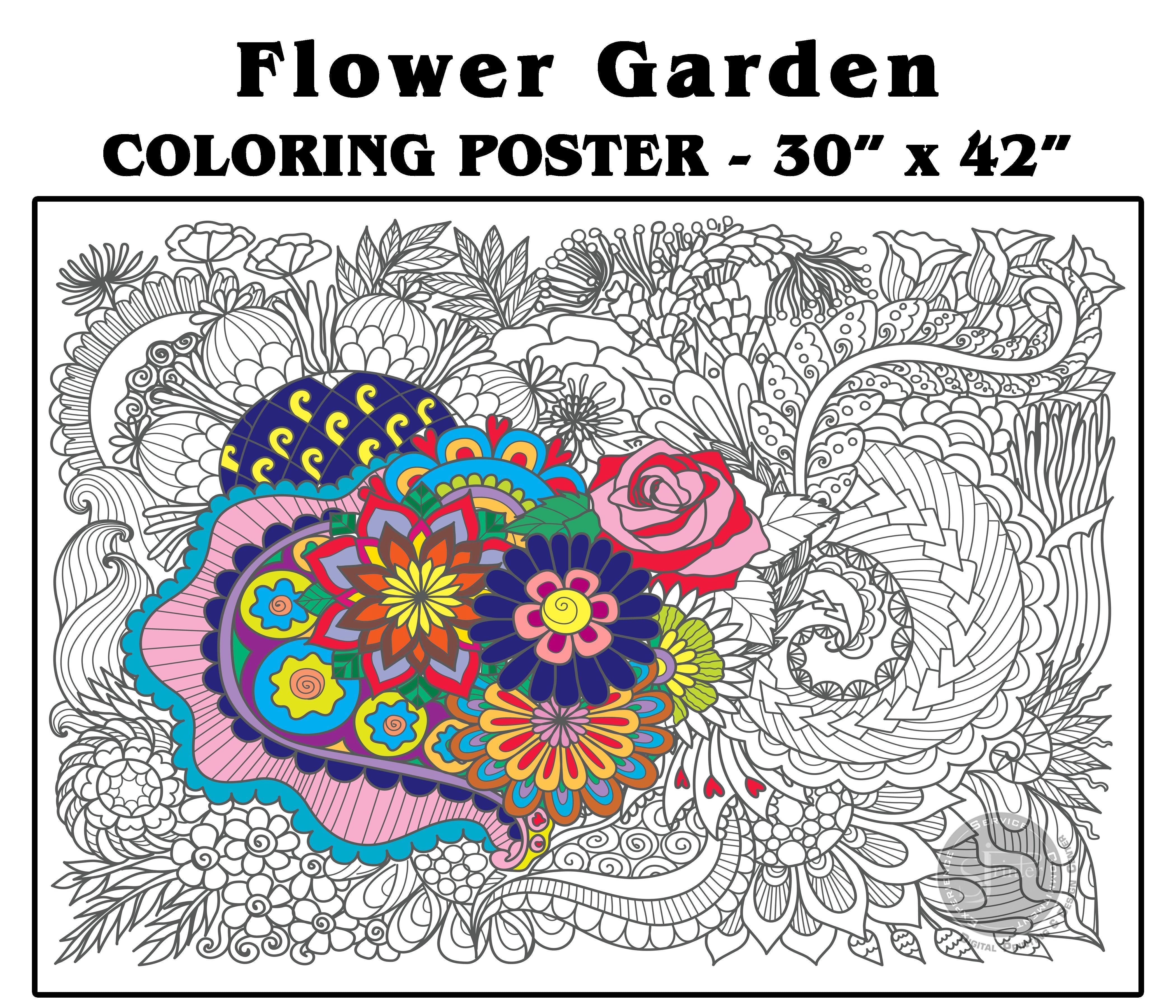 Mandala Madness – Giant Wall Size Coloring Poster