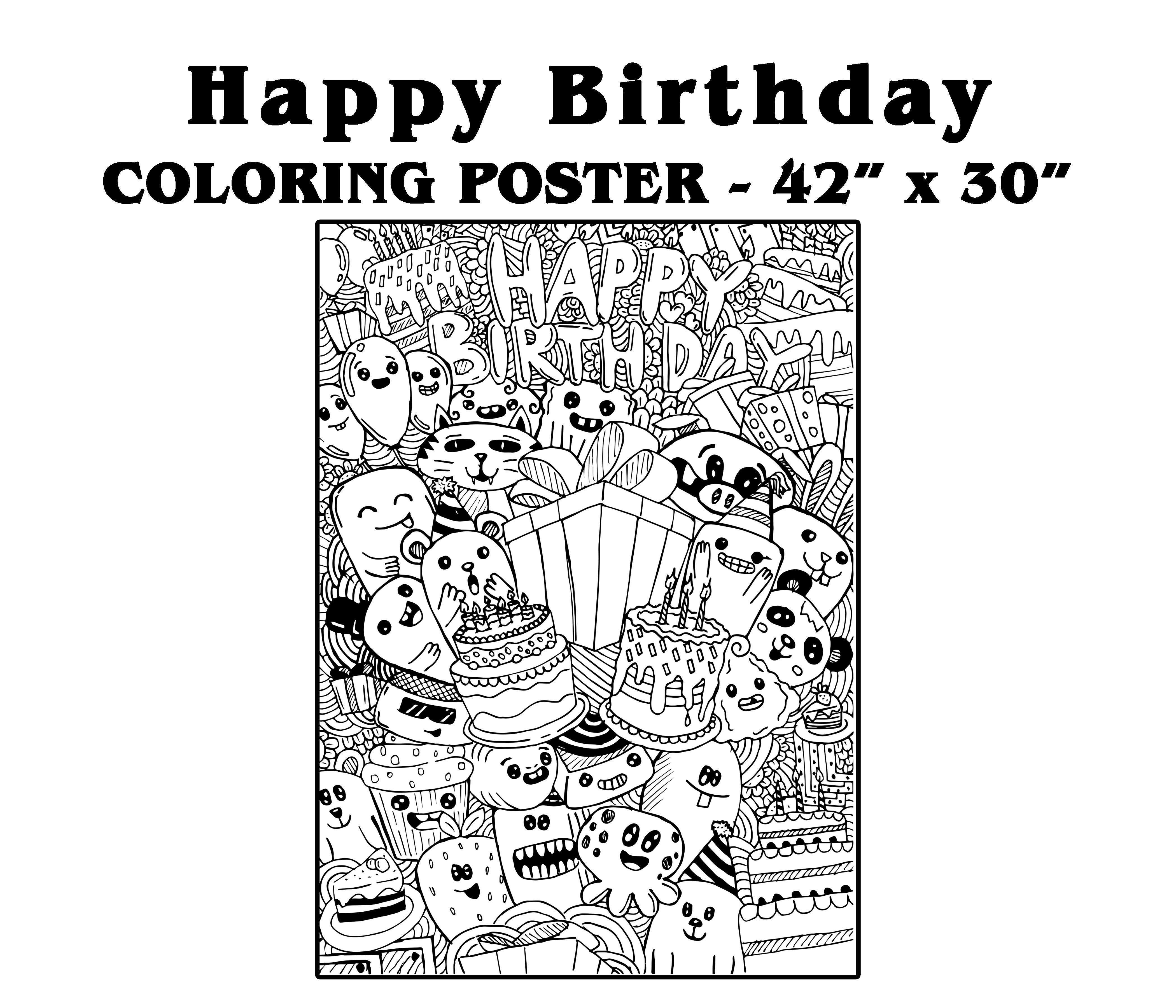 Shop flower garden coloring posters from SJPrinter Store