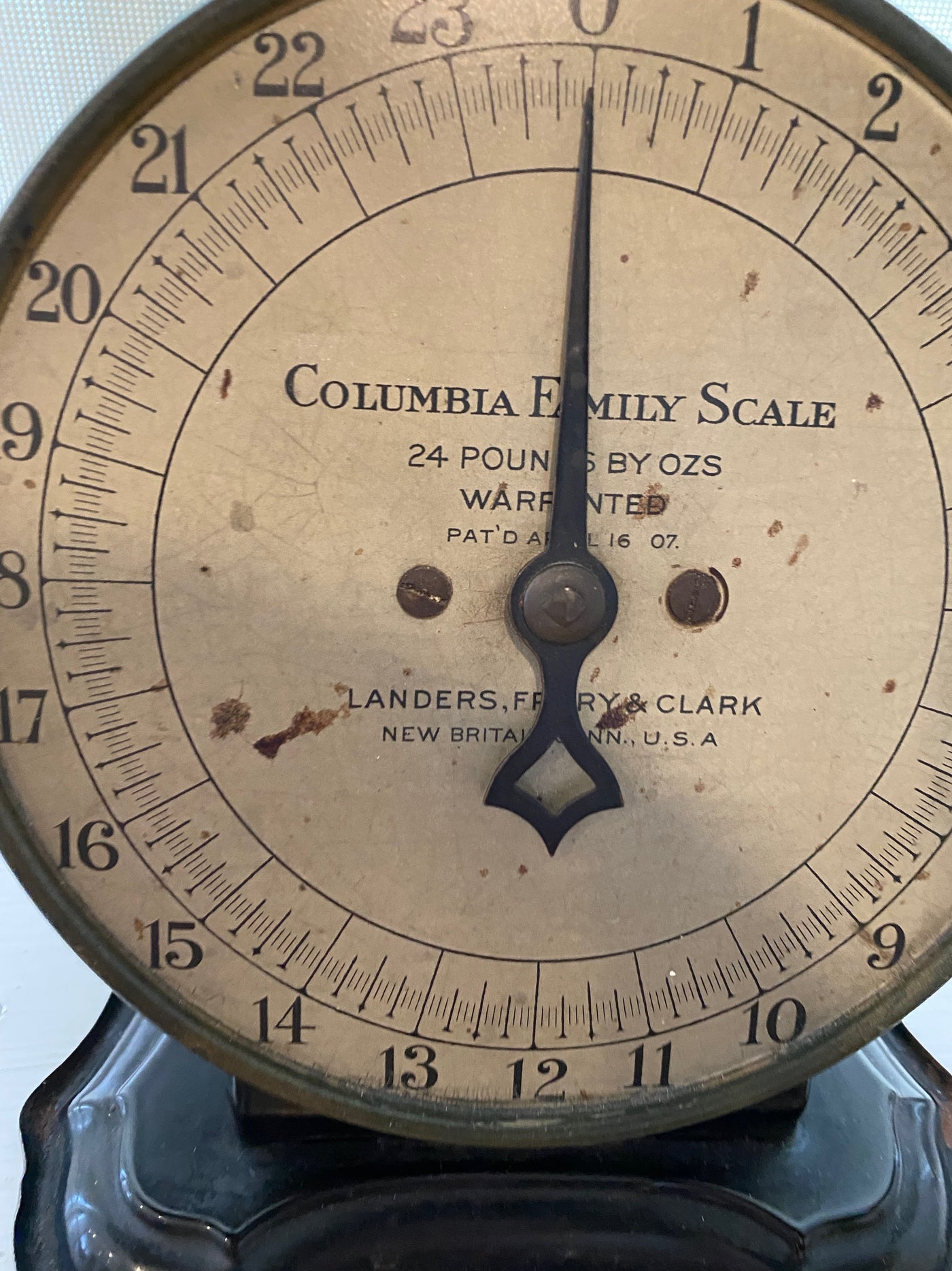 Antique 1907 COLUMBIA FAMILY SCALE-24 LB IN OZS – Sell My Stuff Canada ...