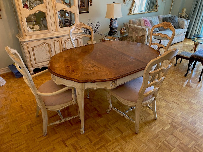 Prices For Used French Provincial Dining Room Set