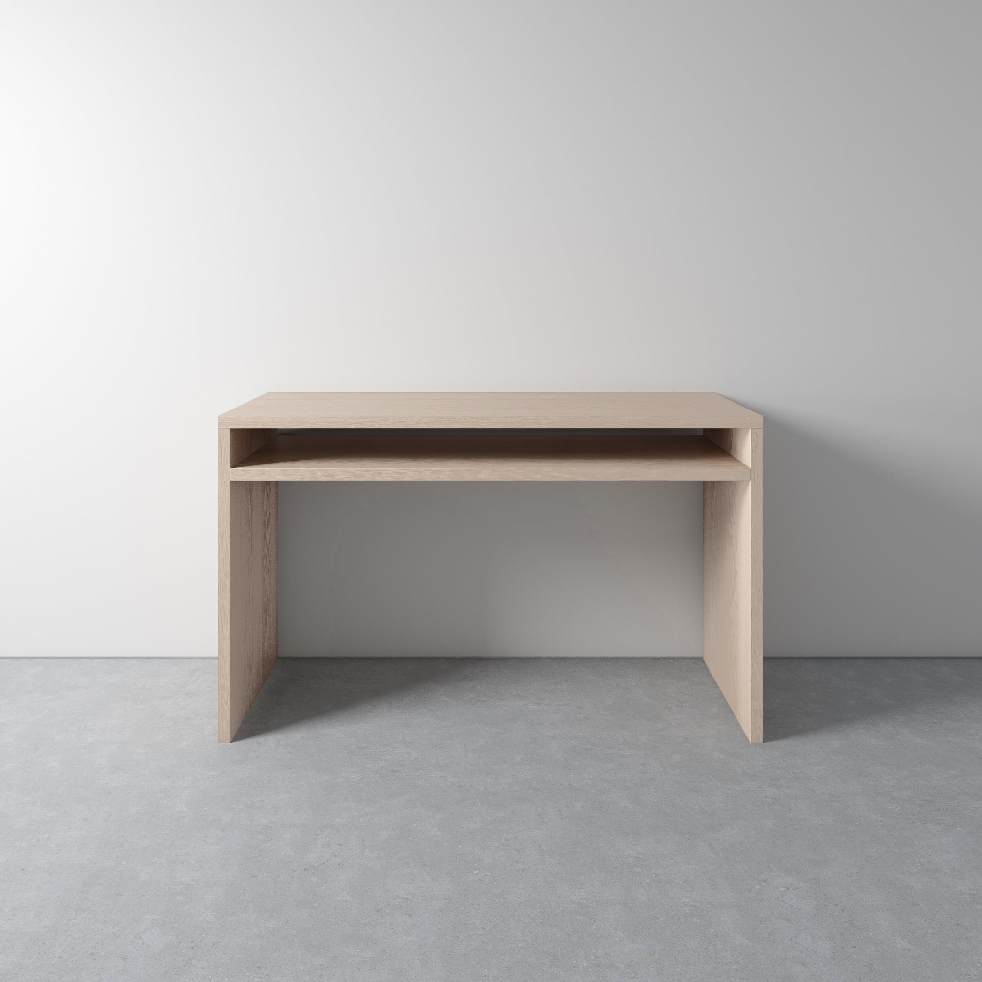 global movement desk in white oak