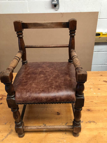 After photograph of repaired child's chair