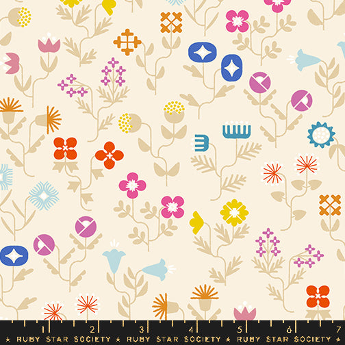 Salutations, Forget Me Not in Natural, by Rashida Coleman-Hale For Ruby Star Society