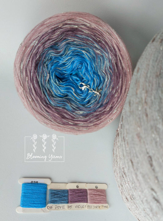 Gradient ombre yarn cake, colour combination C168