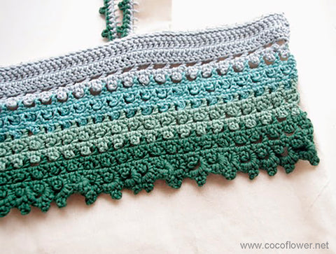 Stitching Sophistication: Crochet Lace Tote Bag Project - By CocoFlower