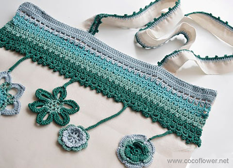 Crafted with Care: Crochet Lace Tote Bag DIY Guide - By CocoFlower