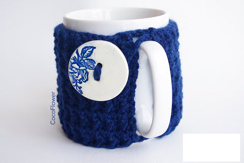 Blue Cozy Mug Crochet