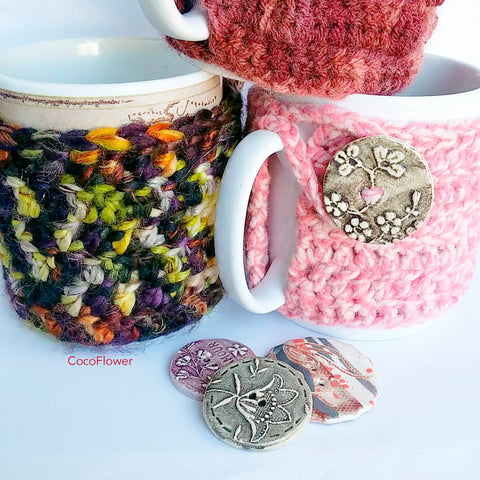 coffee tea crochet cozy cocoflower