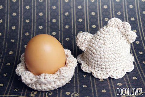 Gehäkelte Henne-Eierbecher für Ostern: Rustikales DIY-Tutorial