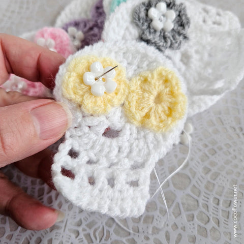 Crochet Sugar Skull - Work in progress 2 - by CocoFlower