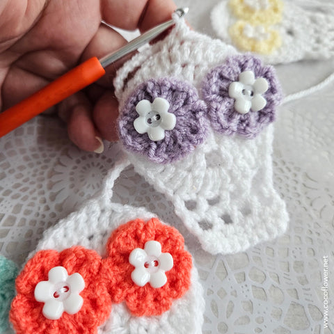 Crochet Sugar Skull - Work in progress 4 - by CocoFlower