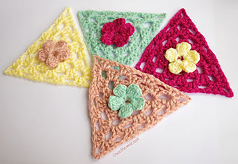 Crochet Triangle Garland DIY: Add a Pop of Color to Your Home!