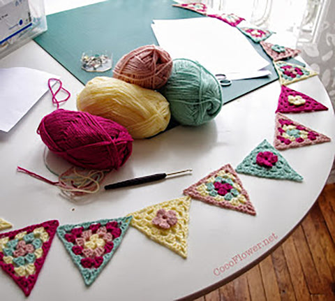 Colorful Crochet Garland Tutorial: Brighten Up Your Space!