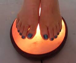 salt lamp foot warmer