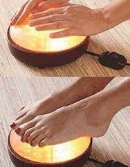 salt lamp foot warmer