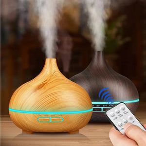Wood Grain Ultrasonic Aroma Diffuser - Luxentiv