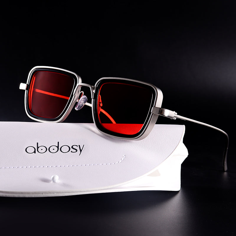 Abdosy red sunglasses