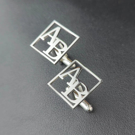 Square Initials Cufflinks