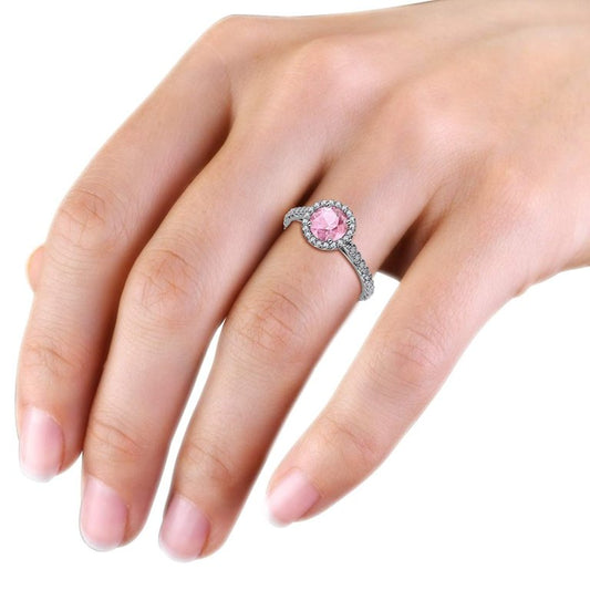 PINK GEORGETTE RING 925 Silver