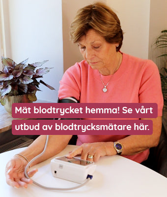 Mät blodtrycket hemma. Se vårt utbud av blodtrycksmätare här