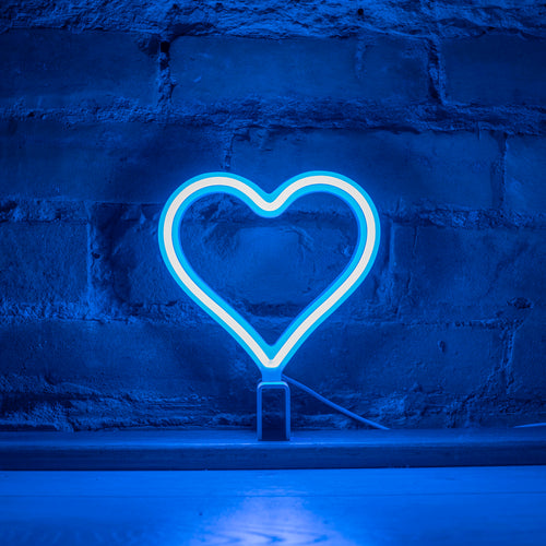 Mini Neon Heart - Warm White – Our Glowing Hearts