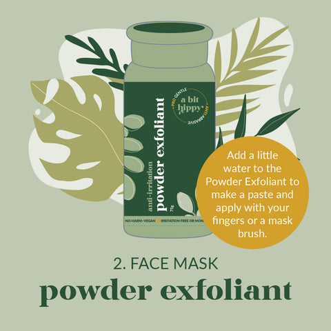 A bit Hippy Ultimate Pamper Routine Step Two - Powder Exfoliant