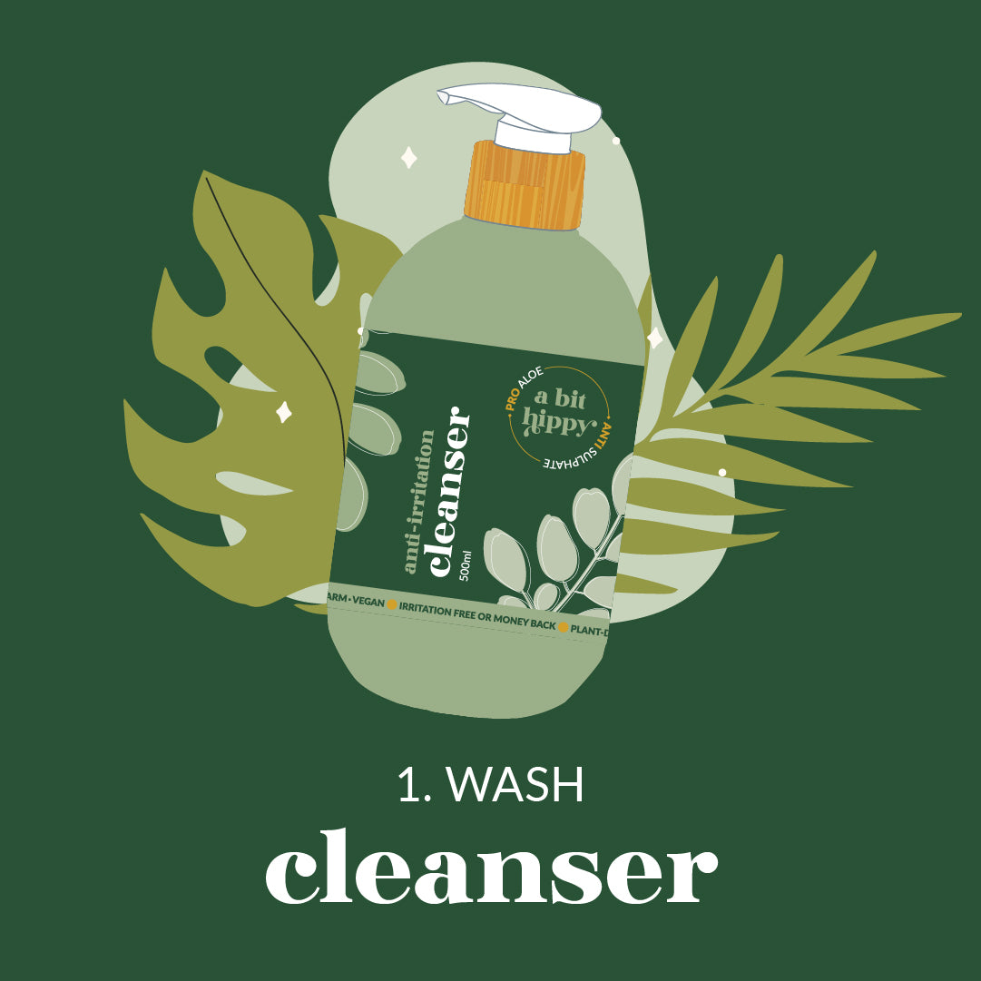 A bit Hippy Sensitive Skin Routine - Step 1: Cleanser