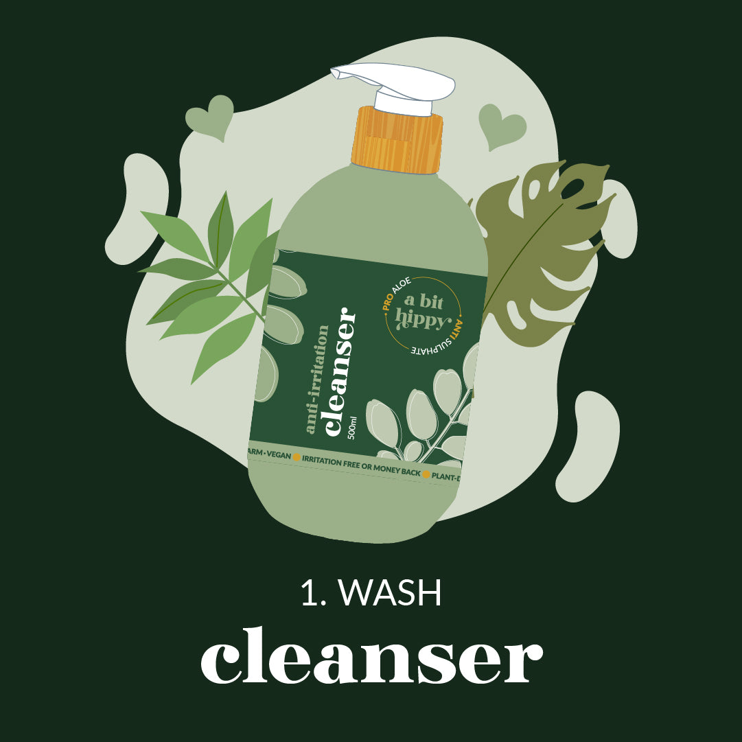 A bit Hippy To-Go Routine - Step 1: Cleanser