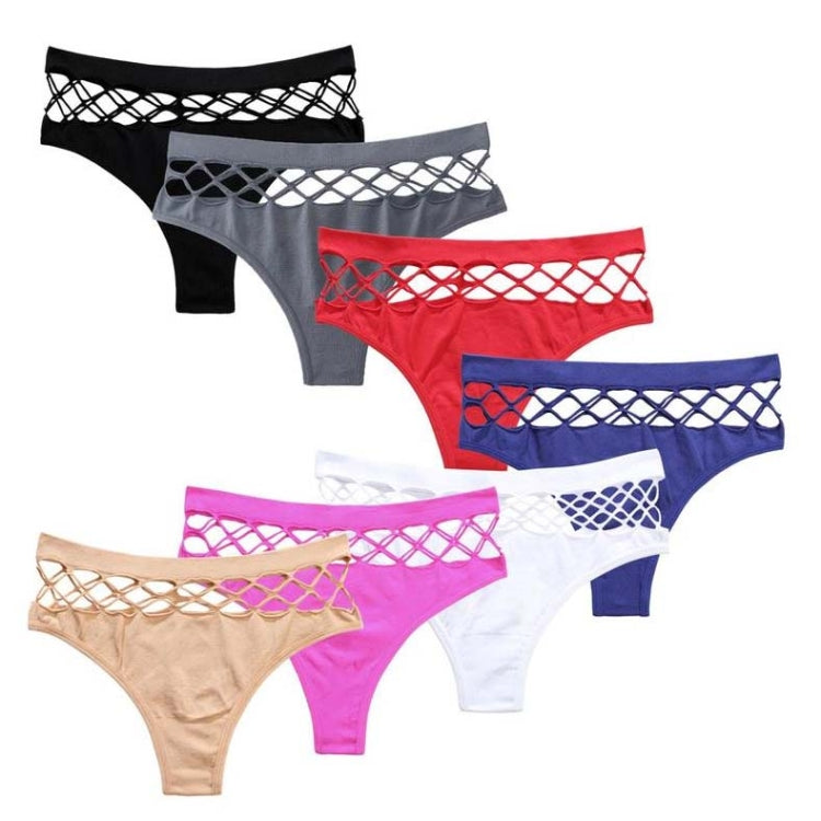 1347 Sports Style Seamless Ice Silk Panties Women Breathable Thong