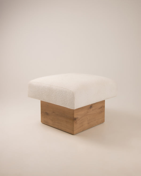 The BALANCE OTTOMAN in Oak