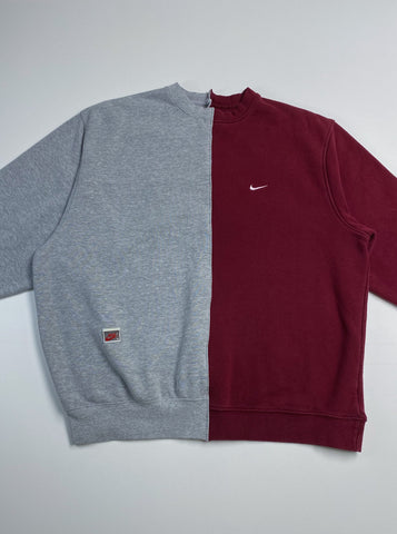 nike crewneck burgundy