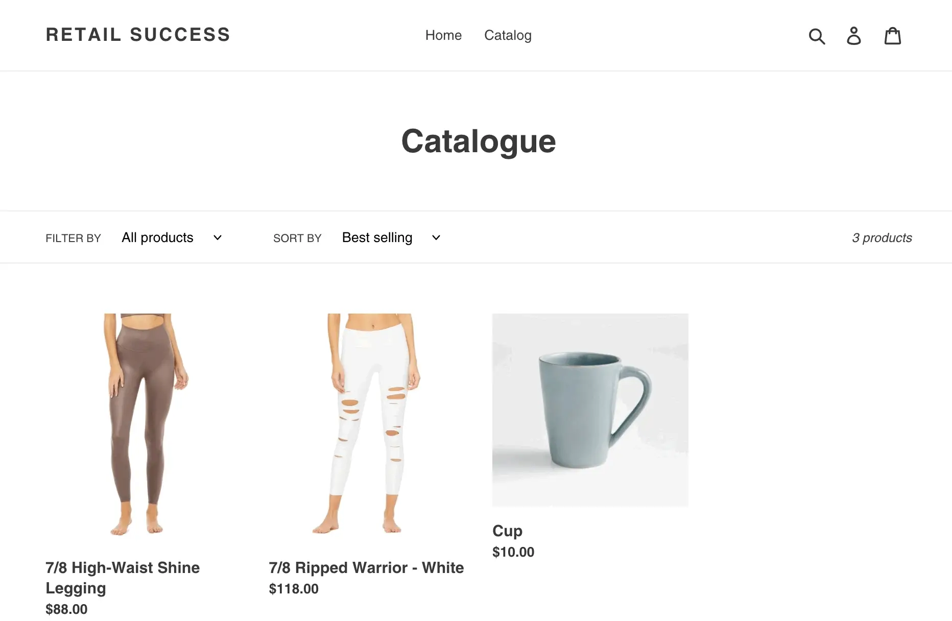 Shopify Migration Hub - Standard Data Shopping Experience Example