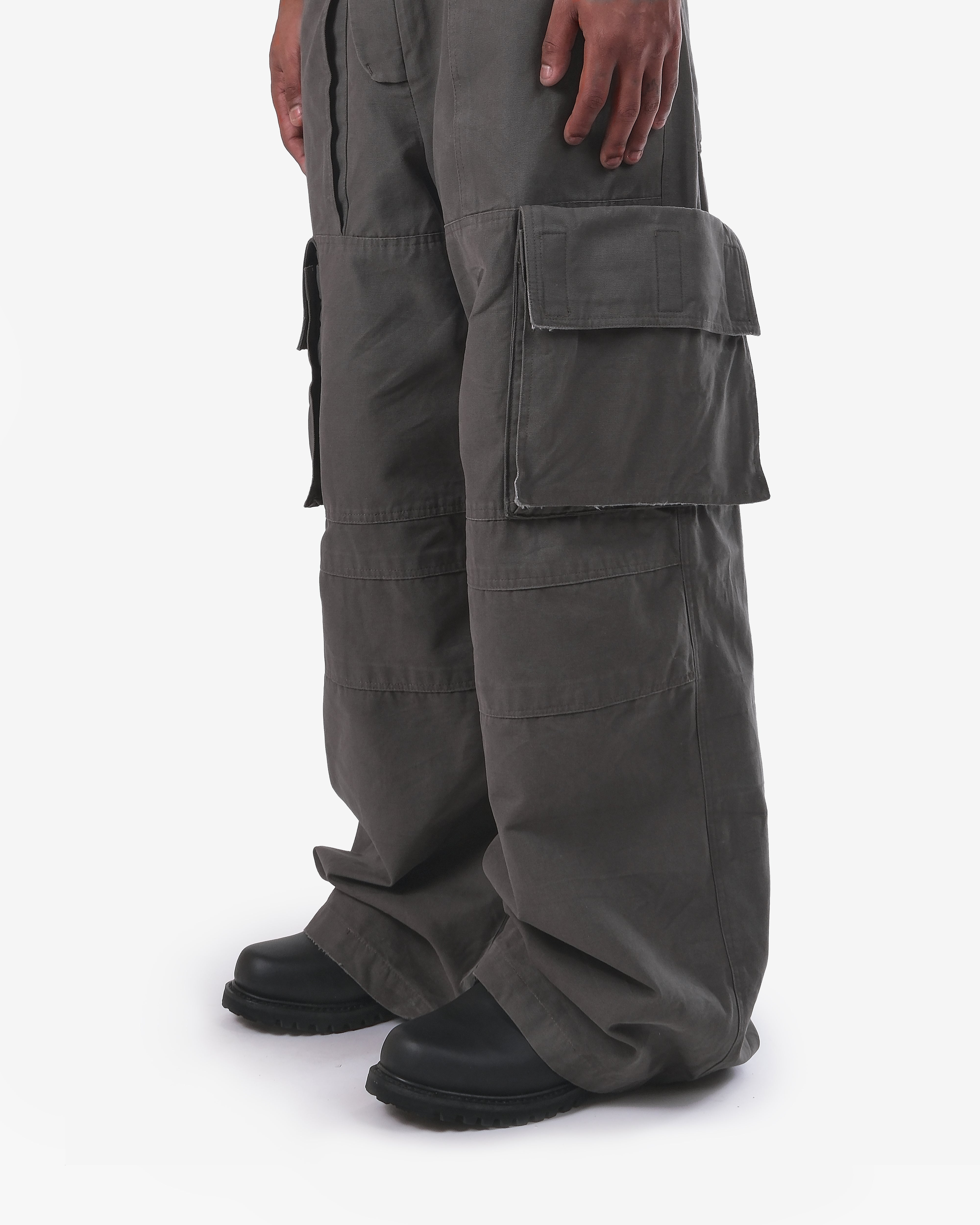 Detail shot of UNIFORM CARGO TROUSERS from Bryan Jimenèz