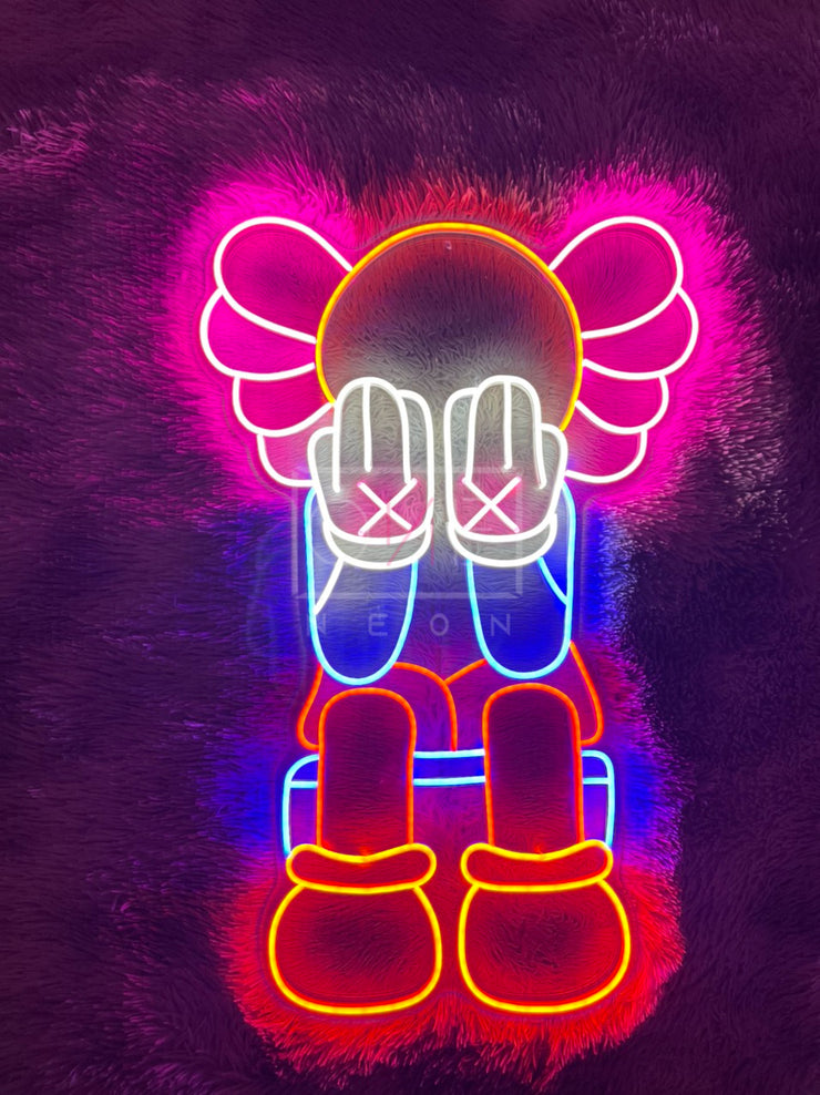 kaws led sign